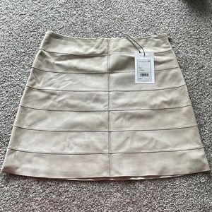 Nwt theory patched suede skirt